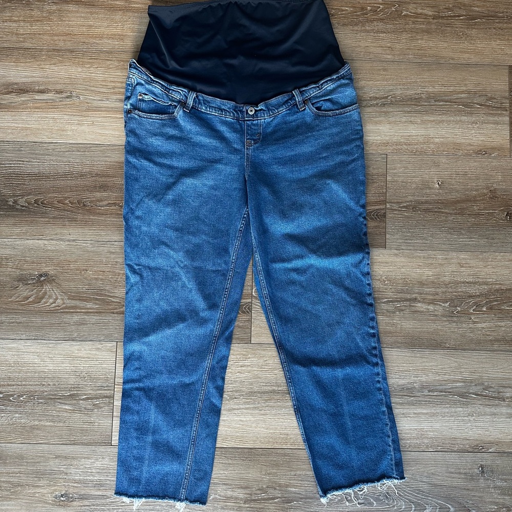 Abercrombie & Fitch Blue Maternity Ankle Jeans